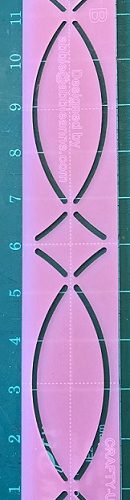 Sash Ruler - Criss Cross Acrylic Template