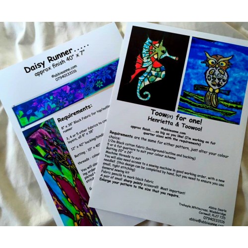 Owl & Seahorse Reverse Applique/applique Patterns