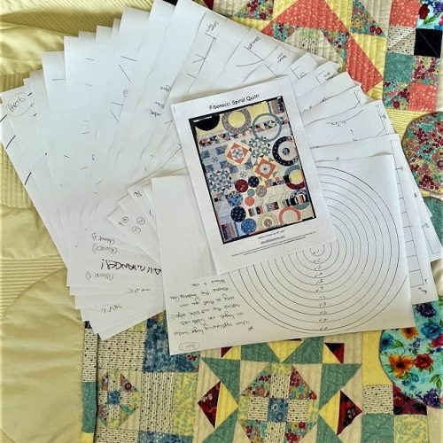 Fibonacci Spiral Quilt - Booklet with full sized patterns