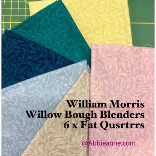 William Morris BY V&A - Willow Bough Blenders - 6 x FQ's