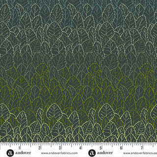 Andover Fabrics: Nordic Summer – Groundcover - Deep Water 10327B