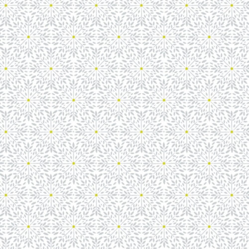 Lewis & Irene Winter Star - grey on white L57A